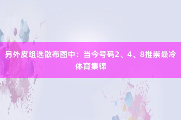 另外皮组选散布图中：当今号码2、4、8推崇最冷体育集锦