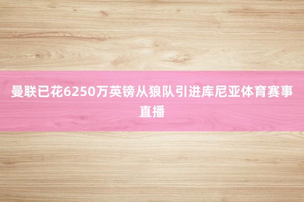 曼联已花6250万英镑从狼队引进库尼亚体育赛事直播