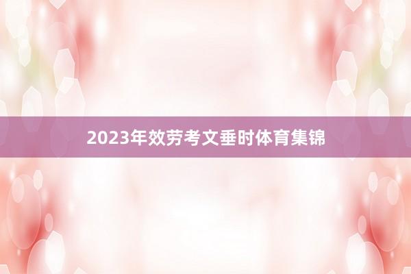 2023年效劳考文垂时体育集锦