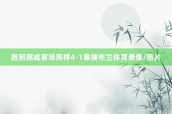 跑到挪威客场照样4-1暴揍布兰体育录像/图片
