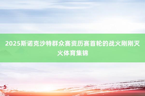 2025斯诺克沙特群众赛资历赛首轮的战火刚刚灭火体育集锦