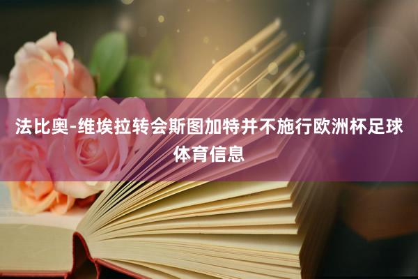 法比奥-维埃拉转会斯图加特并不施行欧洲杯足球体育信息