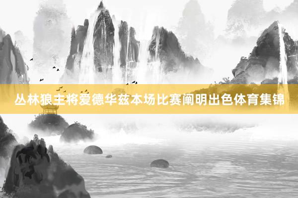 丛林狼主将爱德华兹本场比赛阐明出色体育集锦