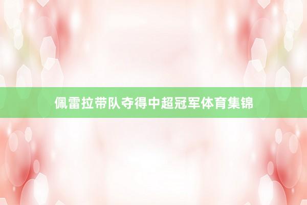 佩雷拉带队夺得中超冠军体育集锦