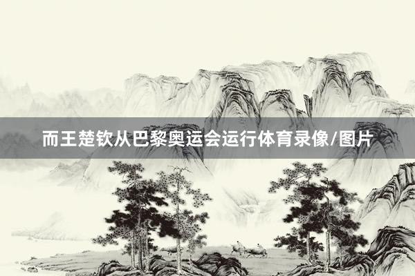而王楚钦从巴黎奥运会运行体育录像/图片