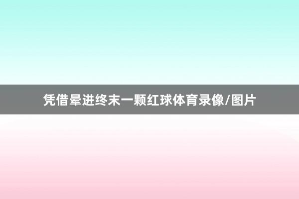 凭借晕进终末一颗红球体育录像/图片