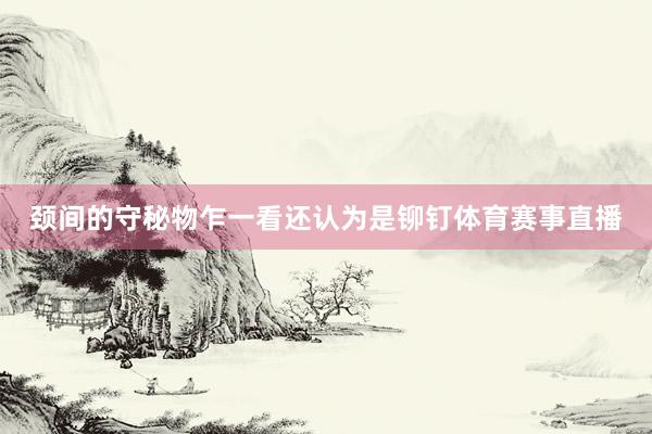 颈间的守秘物乍一看还认为是铆钉体育赛事直播