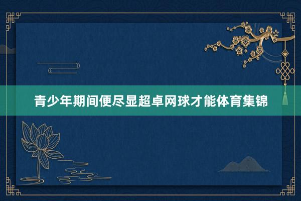 青少年期间便尽显超卓网球才能体育集锦