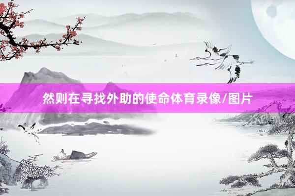 然则在寻找外助的使命体育录像/图片