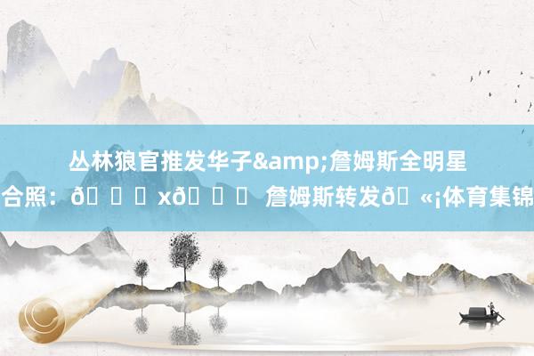丛林狼官推发华子&詹姆斯全明星合照：🐜x👑 詹姆斯转发🫡体育集锦