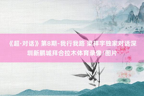 《超·对话》第8期-我行我路 梁祥宇独家对话深圳新鹏城拜合拉木体育录像/图片